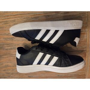 Boys Adidas Grand Court 2.0, Black & White #PWA 001012, Size 5